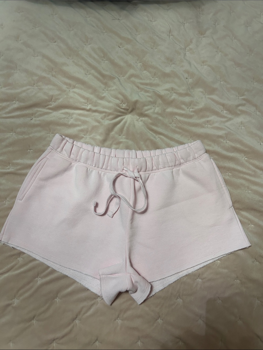 Justify Pale Pink Drawstring Athletic Shorts
